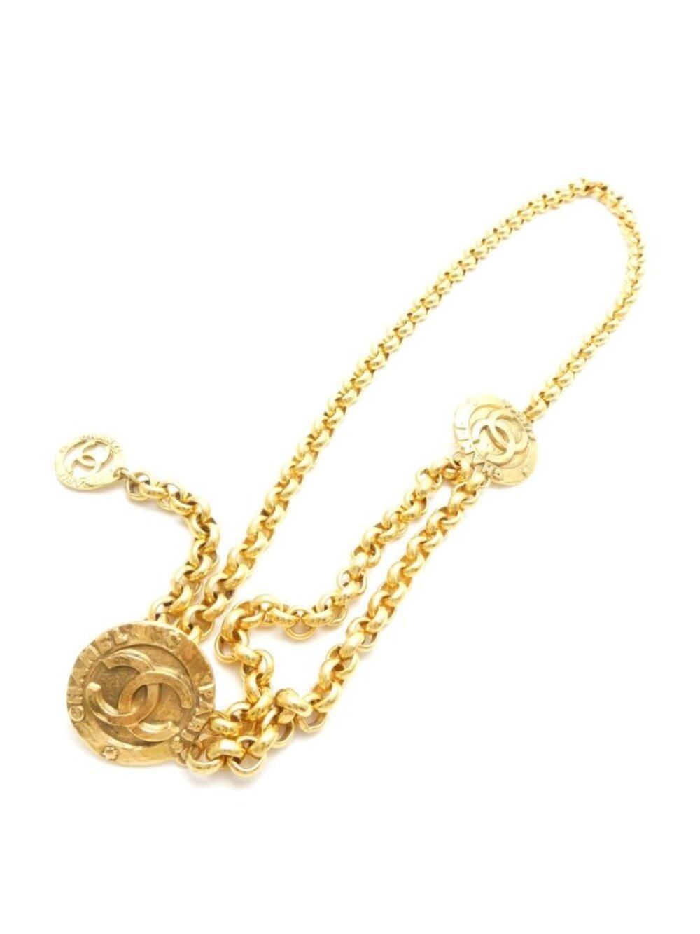 Chanel Chain Belt CC Logo Medal